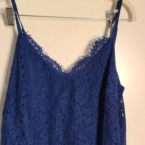WHBM Sleeveless Lace Tank